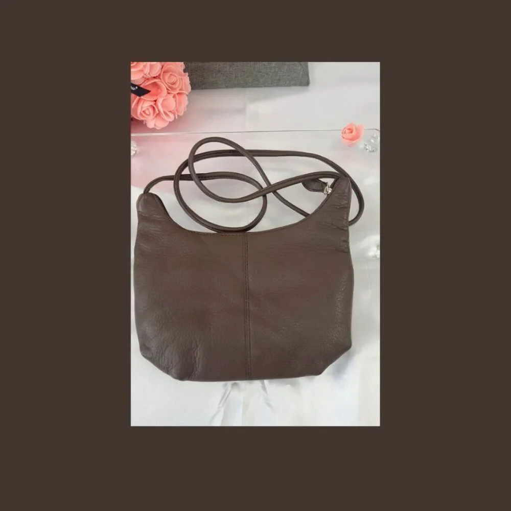 Stone Mountain Leather Crossbody Bag – Taupe Brown